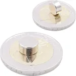 Brudazon 40 mini diskiniai magnetai 8 x 4 mm N52 stipriausio lygio neodimio magnetai itin stiprūs magnetai modeliavimui, nuotraukoms, lentoms, skelbimų lentoms, &scaron;aldytuvams, rankdarbiams, itin stiprus magnetinis diskas