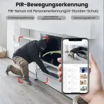 Mini kamera, 2k kamera, vidaus stebėjimo kamera, mini kamera tiesioginei transliacijai mobiliojo telefono programėlėje, ilgo budėjimo wifi kamera su judesio jutikliu ir naktiniu matymu namų biuro saugumui