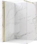 Walk-In du&scaron;o sienelė Rea Flexi, Transparent / Gold, 110 cm