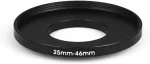 25 mm - 46 mm filtro adapteris Step-up adapteris filtro adapteris Step Up 25-46