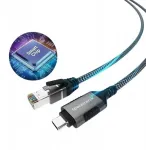 Konsolinis derinimo kabelis 5m Usb-c tinklo plok&scaron;tė į Rj45 1000mb