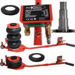 Heckermann Heckmann pneumatinis keltuvas 15-40cm Sniego senis 3.5t + guma varlė