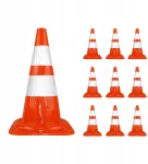 Serwis Budowy mink&scaron;tas kelio kūgis stulpelis 50cm atspindintis įspėjamasis 8x rinkinys