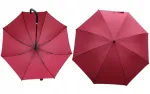 Bordo spalvos didelis skėtis, 120 cm skersmens, 8 stipinai, E1919 Emajhurtownia