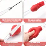 Ovbova kalakuto &scaron;virk&scaron;tas, kalakuto &scaron;virk&scaron;tas, 4 dalių kalakuto kepimo rinkinys, kalakuto &scaron;virk&scaron;to pipetė, fda silikonas, su adatomis, grilio &scaron;epetys ir valymo &scaron;epetys, virtuvės įrankis griliui bbq