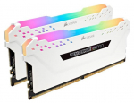RAM Corsair DIMM 16 GB DDR4-3000 (2x 8 GB) Dual-Kit, memory - baltas, CMW16GX4M2C3000C15W, Vengeance RGB PRO, INTEL XMP