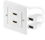 Goobay PremiumCord Moteris 2x HDMI, balta (kphdmz02)