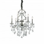 Pakabinamas &scaron;viestuvas Ideal Lux Suspended lamp with 6 lights GIOCONDA, E14, chrome