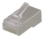 RJ45 jungtis ki&scaron;tukui, Cat6, ekranuotas, 20 vnt DELTACO / MD-18S