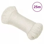 Darbo virvė, baltos spalvos, 3mm, 25m, polipropilenas