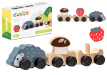Lean Toys Medinis traukinys Ežiukas