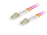 Lanberg PATCHCORD LIGHT HAIR MM LC / UPC- LC / UPC DUPLEX 3.0MM OM4 50 / 125 LSH 20M VIOLET LBERG