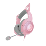 Razer Kraken Kitty V2 žaidimų ausinės, su laidu, mikrofonu, Rožinės spalvos
