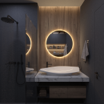 Mirrorsled Skaidrus veidrodis su LED galiniu ap&scaron;vietimu D600