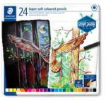 Staedtler - Soft Colored Pie&scaron;tukas, 24 pcs (149C M24)