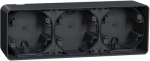 Schneider Electric Mureva Styl Sienos pagrindas 3x horizontalus antracitas MUR37713