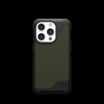 UAG Urban Armor Gear dėklas METROPOLIS LT, suderinamas su &bdquo;MagSafe&ldquo;, skirtas IPHONE 15 Pro, alyvuogių spalvos, kevlaras