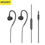 Stereo Ausinės 3.5mm Jack AWEI (L3) juodos spalvos