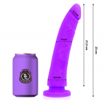 DELTACLUB Lilac Intimate Silicone Priedas 23cm x 4.5cm Medical Grade