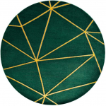 Dywan apvalus ESTEMA GEOMETRIC spalva butelkowa žalia r160 Hakano