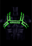 Ouch By Shots Ouch! Bulldog Adjustable Harness Buckle Glow-in-the-Dark L/XL