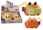 Lean Toys Žaislinis krabas su bar&scaron;kučiu ir projektoriumi, oranžinis