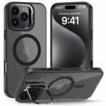 Tech-Protect MagStand MagSafe dėklas su stovu, skirtas Apple iPhone 16 Pro - pusiau dėklas telefonui skaidrus