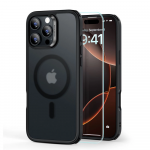 ESR CLASSIC HYBRID HALOLOCK MAGSAFE & Apsauginis stiklas IPHONE 16 PRO MAX FROSTED Juodas
