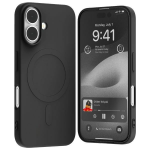 Mercury MagSafe Semi-Silikoninis Apple iPhone 16 6,1" dėklas telefonui juodos spalvos