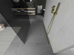 Walk-in du&scaron;o sienelė Mexen Kioto, Gold, grafitas, 120 x 200 cm