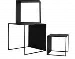 Customform Kavos staliukai, 2WALL METAL TRIO, 55x55x55 cm, Juodi