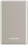 CANYON i&scaron;orinė baterija OnPower 505 plonas magnetinis 5000 mAh PD20W smėlio spalvos
