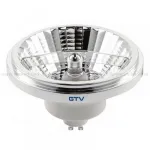 GTV LED lemputė, es111, 3000K, GU10, 11,0 W, AC220-240V, 25&deg;, 850lm, 96ma, Chromas