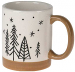 Home Styling Collection Žieminis puodelis su rankena su eglutės motyvu, 250 ml