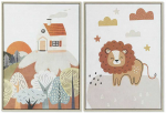 Plakatas Paveikslas DKD Home Decor Vaiki&scaron;kas (53 x 4,5 x 73 cm) (2 vnt.)