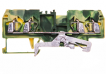 Wago 280-837 4 laidų bėgių jungtis 2,5mm2 geltona ir-žalia 280-837