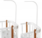 Baldakimo Ir Žaislų Laikiklis Lovelei Ingvart Nika, 82х35х2,5 cm, Baltas