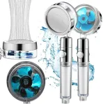 Du&scaron;o galvutė su keičiamu turbo filtru ir ventiliatoriumi