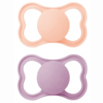 MAM 6-16 mėn. silikoniniai čiulptukai AIR ROOSA, 2 vnt.
