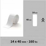 Niimbot etiketės RP 14x40mm 160vnt Baltos D11, D11-M, D110, D110-H