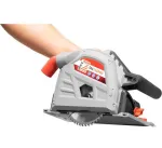 Diskinis pjūklas su panardinimo funkcija, 1400W, 165mm diskas, kintamas greitis, su dulkių mai&scaron;eliu, medienai ir stalvir&scaron;iams, panardinamas pjūklas, kreipiančiojo bėgelio pjūklas