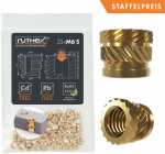 Ruthex M6 srieginis įdėklas &ndash; Rx-M6x6.8 - 25 vnt.