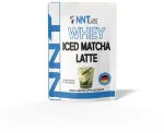 I&scaron;rūgų baltymų milteliai NNT Whey Iced Matcha Latte 600 g, vanilinio matcha latte skonio