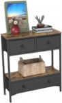 Promotions Konsolinis stalas, 80x30x85.5 cm, rudas, su laikymo vieta