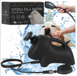 Ne&scaron;iojamas augintinių plovimo &scaron;epetys, juodas