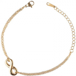 Emily Westwood Delicate auksinis-plated Infinity bracelet EWB250375G