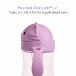 Munchkin gertuvė su &scaron;iaudeliu Any Angle&trade; Weighted Straw Cat Cup, 296 ml, pink