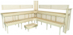 Modulinis pirties gultas PREMIUM, Drebulės mediena 2900 x 2990 mm