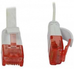 Synergy21 Patchkabel RJ45, CAT6 250Mhz, 1,0m baltas, UTP(U/UTP), PVC, Flach, ,