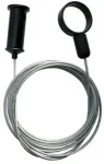 &Scaron;viečiančio kabelio XLOOP 25MM pakabinimo elementas, juodas